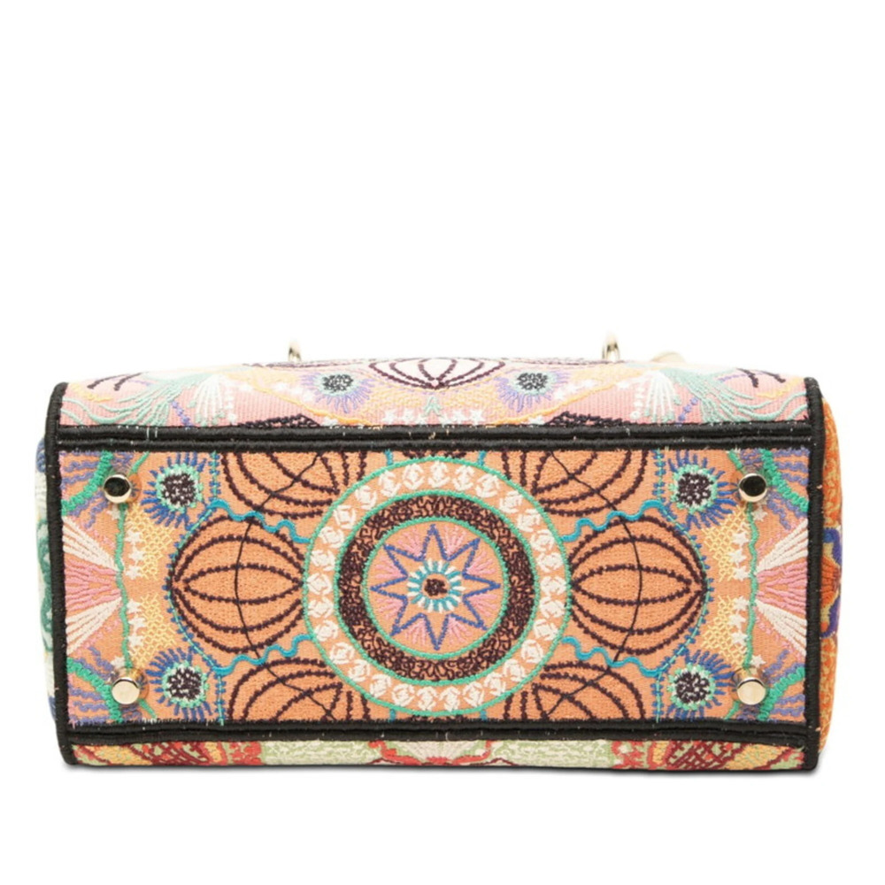 Christian Dior Dior LADY D-LITE Medium Handbag Shoulder Bag 2-Way Multicolor ... - Picture 3 of 7